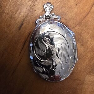 Vintage Sterling Silver 925 Filigree Locket Ladye Payre Brand No Chain